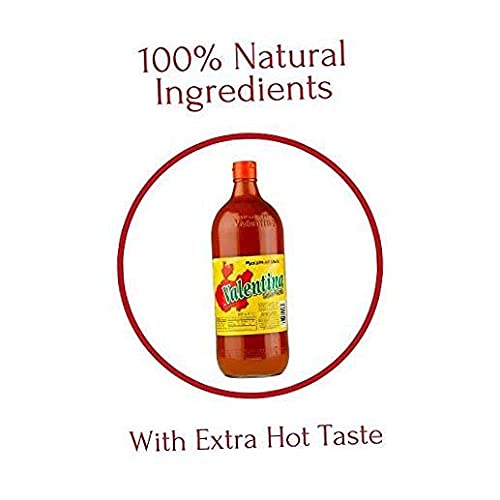 Salsa Valentina Picante  Salsa picante mexicana más famosa con botella de 34 onzas  La salsa picante Valentina para alimentos picantes todos los