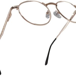 2SeeLife Lentes de lectura con borde de metal dorado para hombres y mujeres para lucir modernos con visión clara, lectores duraderos para mujeres y 2SeeLife Lentes de lectura con borde de metal dorado para hombres y mujeres para lucir modernos con visión clara, lectores duraderos para mujeres y
