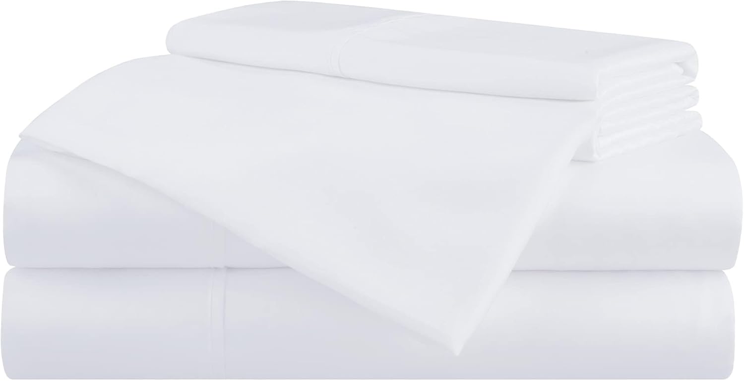 Aston & Arden Juego de sábanas de eucalipto, súper suave, sedoso y refrescante, transpirable, sin arrugas, de origen sostenible, 4 piezas, sábanas