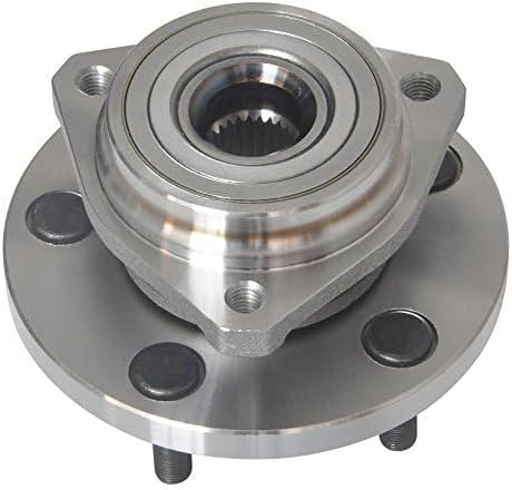 DRIVESTAR 513159 Buje de rueda delantera y conjunto de cojinetes para Jeep Grand Cherokee 1999 2000 2001 2002 2003 2004, 5 lengüetas no ABS,