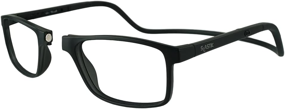 Clic Slastik – Lentes de lectura magnéticos para lectores de computadora, banda plegable suave, lente reemplazable, templos Adj, Barat, (S-XL)