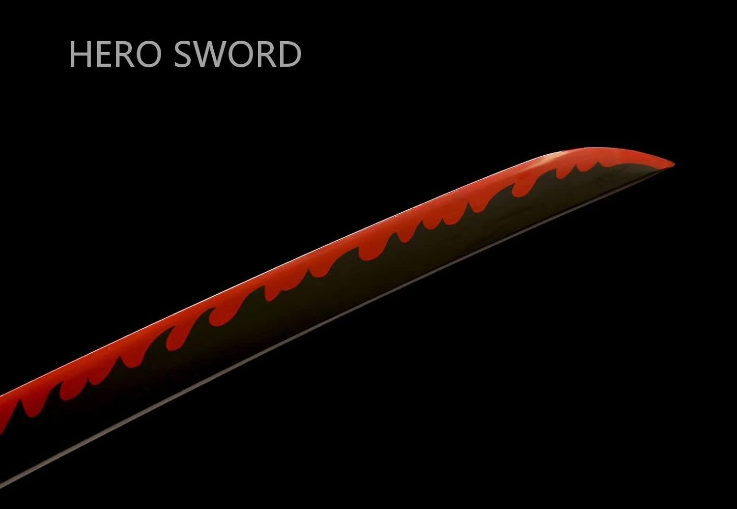 Espada Demon Slayer, Katana samurái de acero al carbono 1060 hecha a mano, hoja de corte afilada de metal de espiga completa, espada de anime