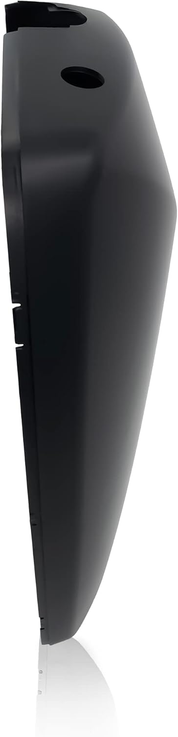 TORQUE Cubierta de espejo de puerta de repuesto para Volvo VNL 2004-2018 semi camiones negro mate cubierta curvada lado derecho del pasajero RHD