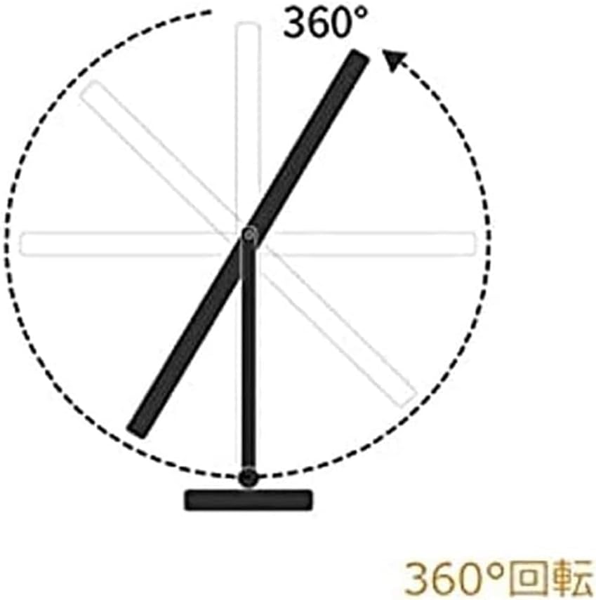 Espejo de maquillaje con luces, espejo de tocador grande iluminado, pantalla de control táctil inteligente y rotación de 360 grados con espejo de