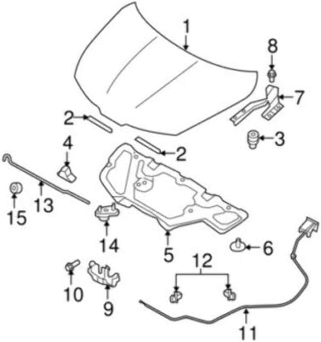 Genuine Nissan Parts – Auténtica pieza de catálogo de The Factory (65771-EL000)