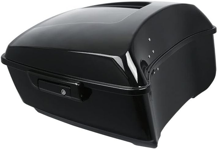 TCMT King Tour Pack – Respaldo envolvente para maletero desmontable, estante de montaje de dos niveles, para Harley Touring Road King Road Street
