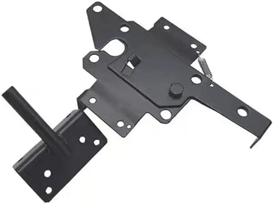 Juego de 2 pestillos de puerta con cierre automático de gravedad, cerraduras exteriores de cerca, pestillo de puerta de seguridad al aire libre,