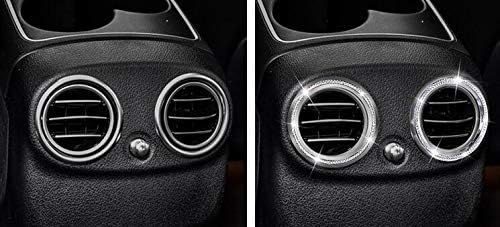 Accesorios brillantes para el interior del coche para Mercedes Benz W205 W212 W213 C300 GLC300 E260 E300 CLS 300 400 2016-2019 aire acondicionado