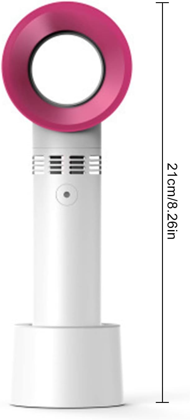 Mini ventilador portátil sin aspas para extensión de pestañas, silencioso portátil recargable, ventilador de pestañas de mano con 3 velocidades,