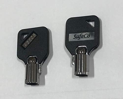 2 llaves de repuesto para caja de herramientas Milwaukee y Steel Glide, cofre, código de llaves serie A2001 a través de A2020. SafeCo Brands 2