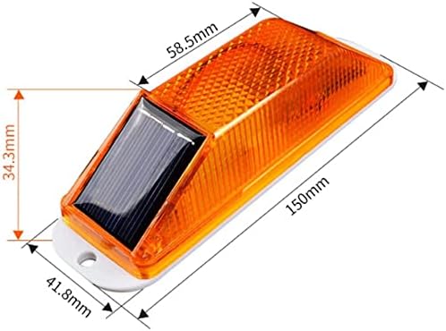Semáforo, 2 unidades, luz solar estroboscópica de advertencia, lámpara LED intermitente de emergencia sensible, súper brillante, IP54, impermeable,