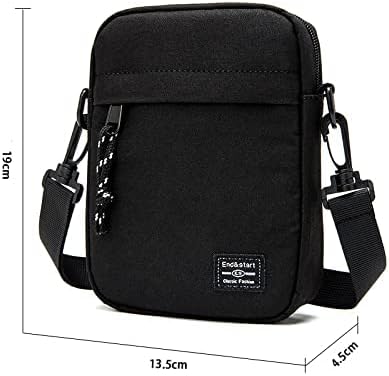 RchleaKry Mini bolsa cruzada para hombre, 7.4 x 5.3 pulgadas, bolsa de pasaporte de viaje para teléfono, bolsa para el cuello, bolsa de hombro