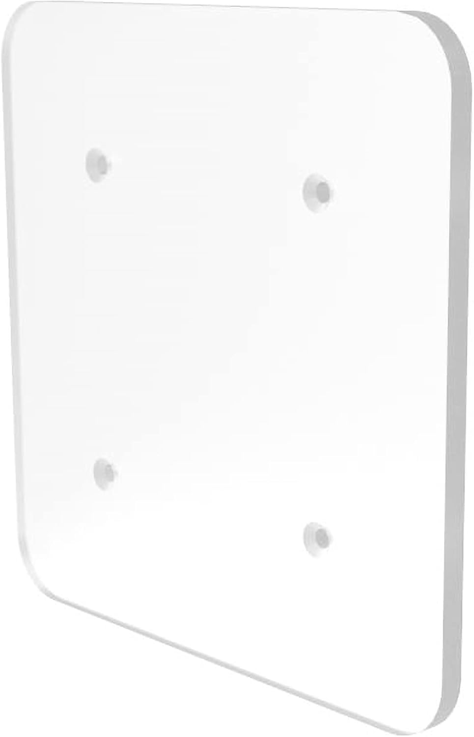 FixtureDisplays Hoja de plexiglás acrílico transparente de 0.197 in (316 pulgadas nominal) de 9 x 9 pulgadas, cuadrada preperforada con 4 agujeros