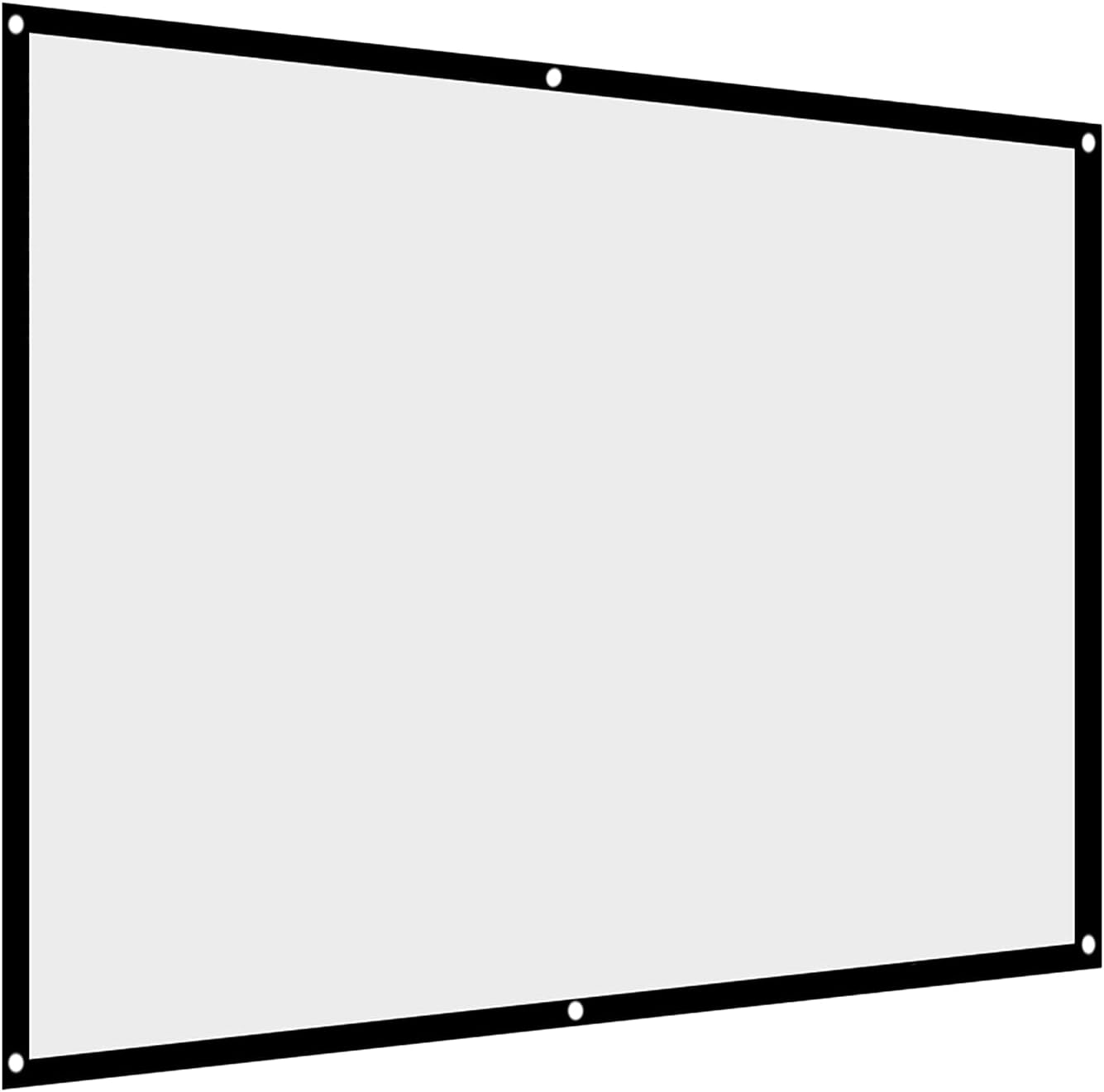 Pantalla de proyección 43, pantalla de proyección plegable, pantalla de proyector blanca no desaceleradora para películas de campamento al aire