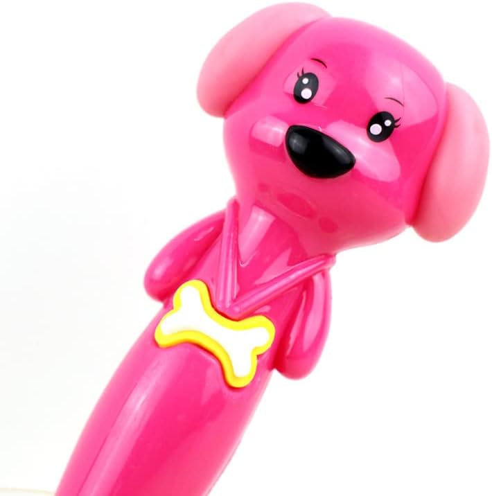 6 bolígrafos de dibujos animados para perro, divertidos bolígrafos de hueso con 6 piezas de repuesto de tinta negra para niños, escuela, oficina,