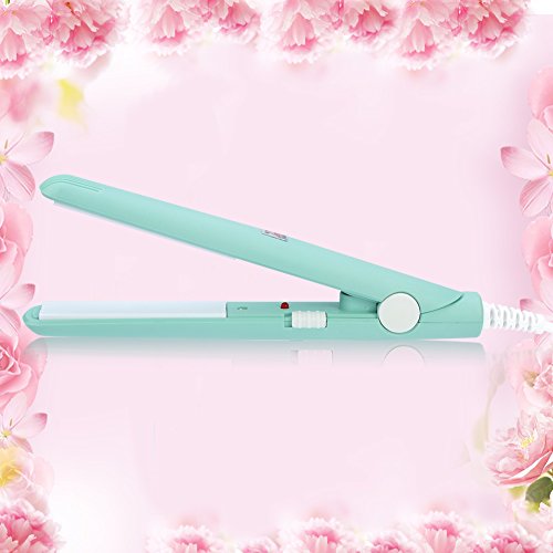 2 en 1 Mini plancha de pelo 4 colores cerámica turmalina ajuste temperatura temperatura belleza plancha plana calefacción rizador para peinar el