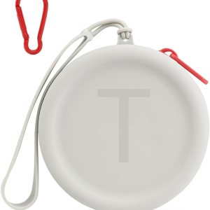 WALLFID Bolsa de silicona para perros, portátil e impermeable, con estampado de alfabeto personalizable, ideal para aperitivos de perros y gatos en WALLFID Bolsa de silicona para perros, portátil e impermeable, con estampado de alfabeto personalizable, ideal para aperitivos de perros y gatos en