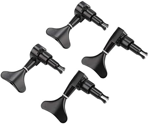 VBESTLIFE 2L 2R cabezas de máquina de bajo eléctrico, clavijas dominantes selladas de afinación de la cuerda del sintonizador para bajo eléctrico