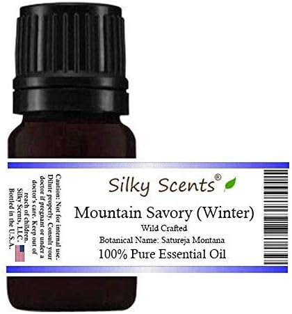 Mountain Savory (Winter Savory) Aceite esencial artesanal salvaje (Satureja Montana) 100% puro y natural, 0.2 fl oz