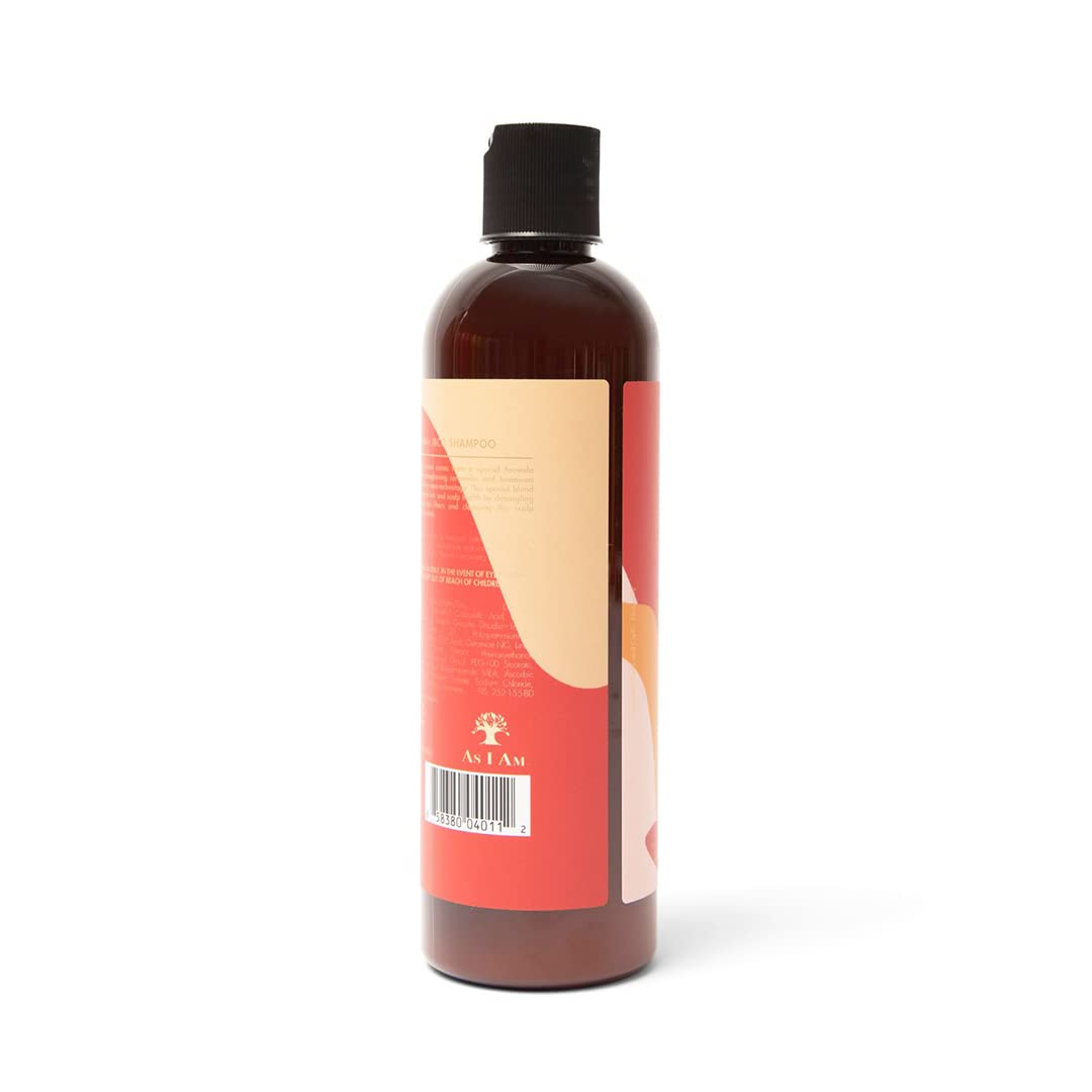 As I Am Champú de aceite de ricino negro jamaicano, 12.0 fl oz