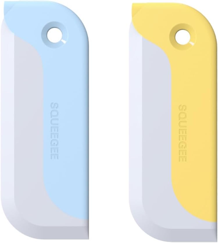 Ulfanit Paquete de 2 mini escobilla de escobilla de escobilla para encimera de cocina, limpiador de vidrio suave para mesa del hogar, espejo de