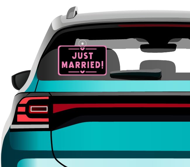 Just Married Signs  Wedding Car Signs  Signs for Cars  Marriage Announcement  Bridal Gifts  Groom Gifts  Just Married Display