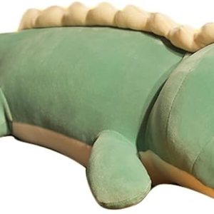 Almohada de felpa de dinosaurio, lindo juguete de peluche de dinosaurio suave, almohada grande para abrazar, regalos para cumpleaños de niños, San Almohada de felpa de dinosaurio, lindo juguete de peluche de dinosaurio suave, almohada grande para abrazar, regalos para cumpleaños de niños, San