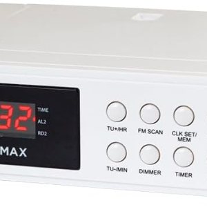 HANNLOMAX HX-155CR Radio Reloj de Cocina con Tiempo de Cocción, Pantalla LED Roja. HANNLOMAX HX-155CR Radio Reloj de Cocina con Tiempo de Cocción, Pantalla LED Roja.