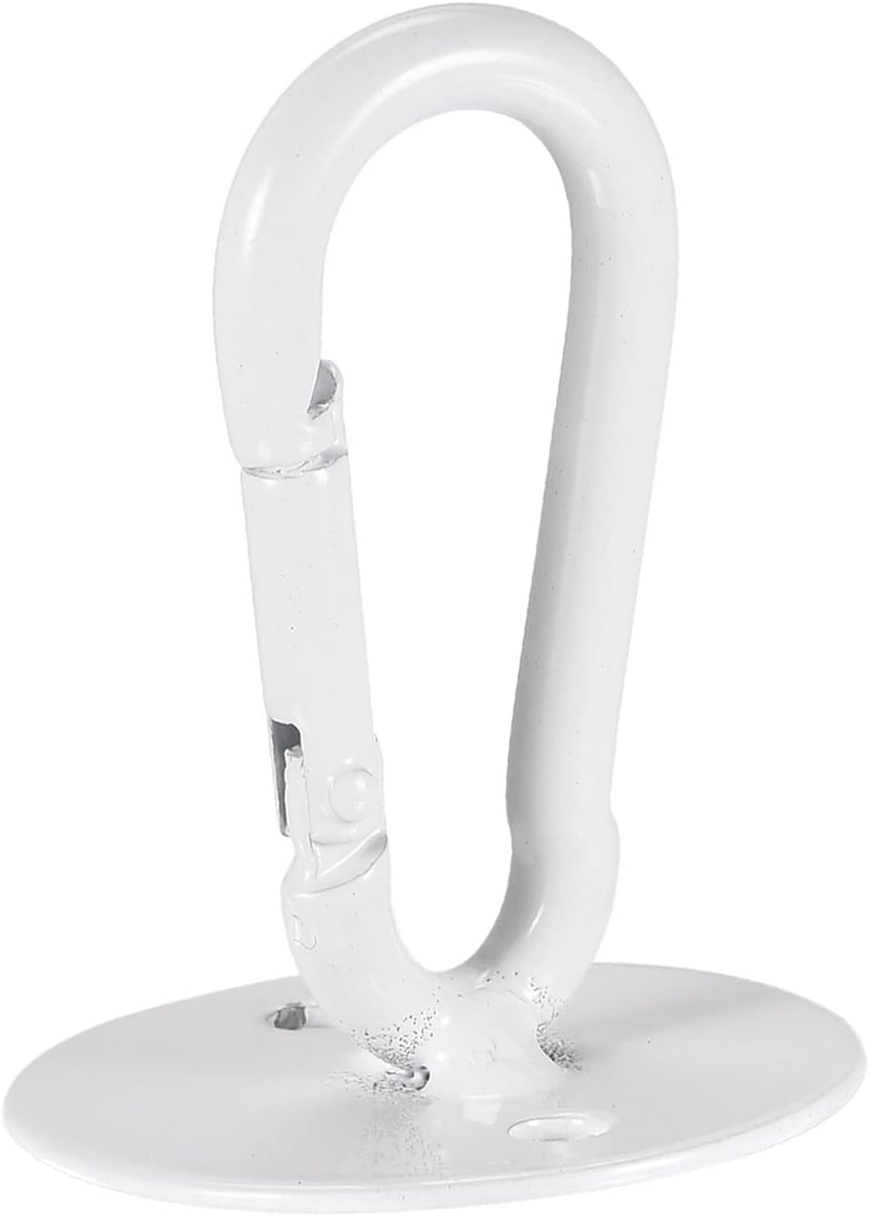 YOKIVE 3 ganchos para colgar en el techo, gancho a presión con placa redonda para colgar plantas, ideal para oficina, hogar, uso diario (blanco, 1.6