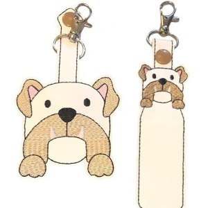 Bulldog Hand Sanitizer Holder AndOr Lip Balm Holder Bulldog Hand Sanitizer Holder AndOr Lip Balm Holder