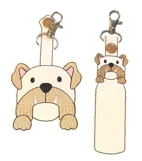 Bulldog Hand Sanitizer Holder AndOr Lip Balm Holder