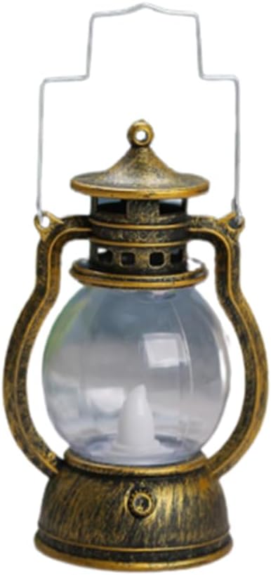 3 lámparas de aceite pequeñas retro decorativas con luz LED, interruptor ajustable, lámparas de aceite, luces nocturnas de Halloween para el hogar,