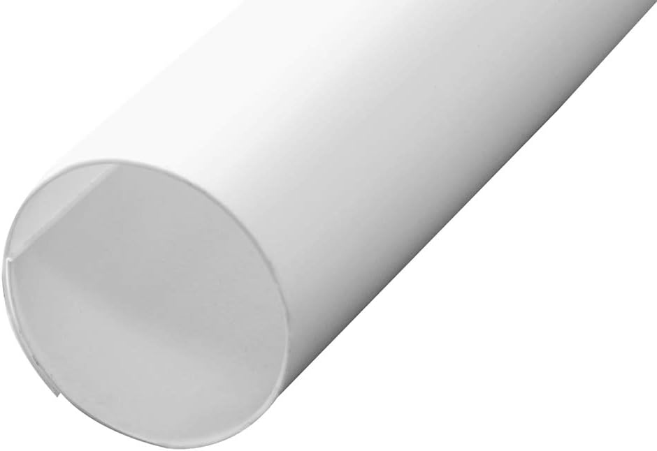 Prime-Line MP7163 – Cubiertas para barra de armario, 72 pulgadas de longitud, construcción de plástico, color blanco, se ajusta a todos los