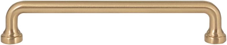 Atlas Homewares A643-WB Manija de la colección Malin de 6-516 pulgadas (6.299 in), latón cálido