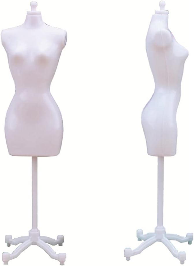 Dressup – Soporte para modelo de maniquí, se adapta a vestido femenino, pantalla de camiseta de cuerpo hueco, modelo de maniquí de muñeca,