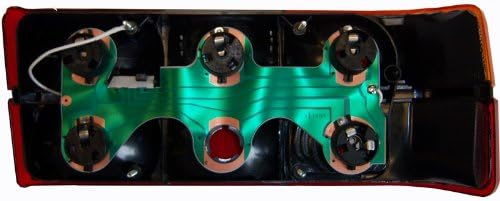 Conjunto de luz trasera completa para Volvo 240, DL, GL, 244 Moldeo central negro lado izquierdo 1372449
