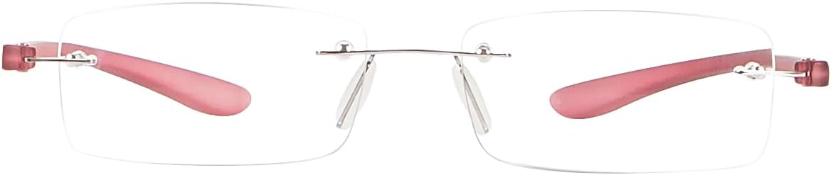 Paquete de 2 lentes de lectura con luz azul, lentes de lectura para hombre, lentes de lectura para mujer, sin marco, para computadora