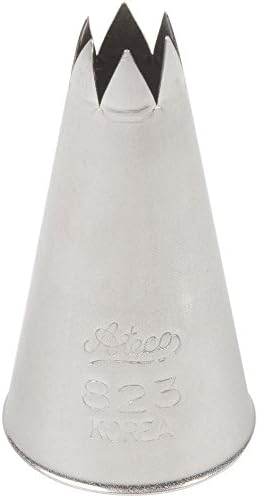 Ateco # 823Punta de estrella abierta Pastry .31″Apertura DIAMETER- Acero Inoxidable por ATECO