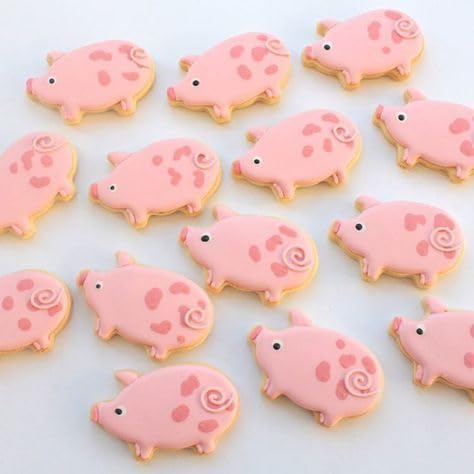 Cortadores de galletas de 1 docena  12 unidades de mini cerdo de 1.75 pulgadas de The Cookie Cutter Shop – Cortadores de galletas de acero estañado