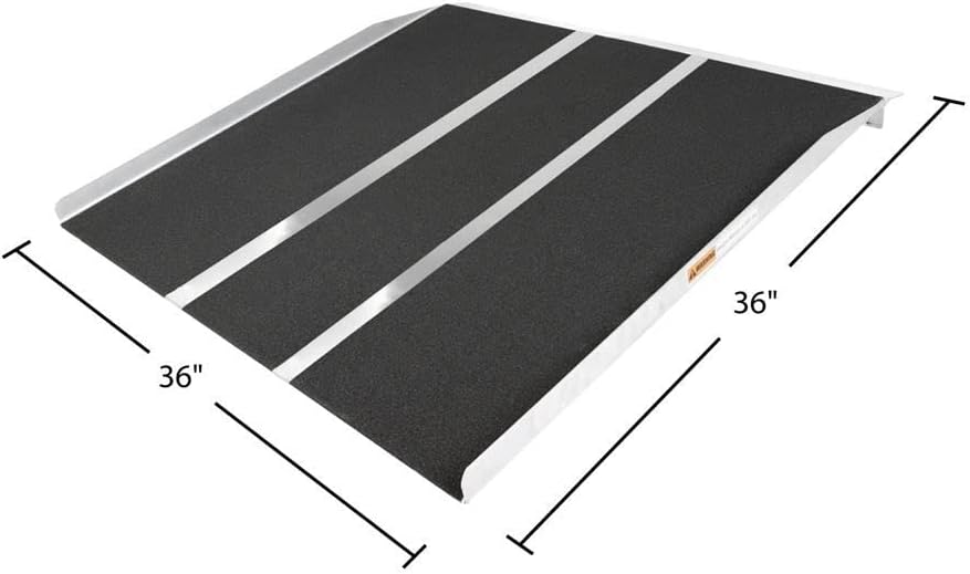 Silver Spring Rampa de umbral de aluminio de 6″ de alto – 36″ de largo x 36″ de ancho