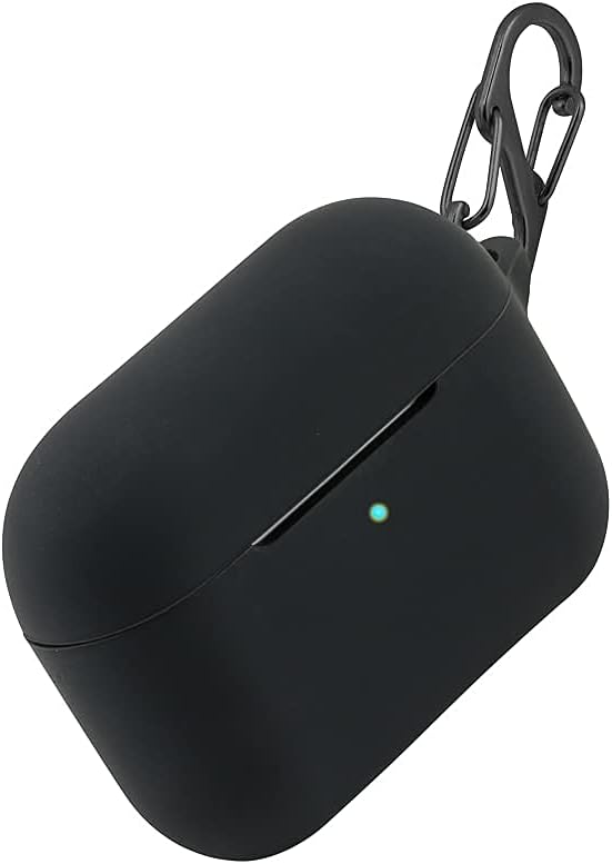 Felony Case Funda de silicona suave para AirPods Pro – Negro mate  A prueba de golpes, funda protectora de 360 para Apple Airpods con llavero  Carga