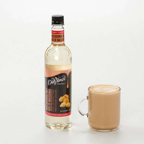 DaVinci Gourmet Classic – Jarabe de nueces de macadamia, 25.4onzas líquidas (paquete de 1)