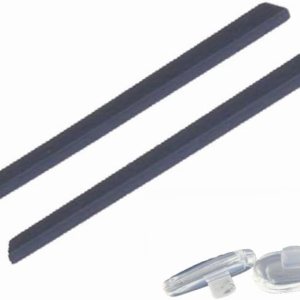 Caulo Fundas de repuesto compatibles con Oakley Glass Sunglass Frames OX3222 OX3232 OX3241 OX8097 OX8103, etc. (negro con almohadillas nasales, 1 Caulo Fundas de repuesto compatibles con Oakley Glass Sunglass Frames OX3222 OX3232 OX3241 OX8097 OX8103, etc. (negro con almohadillas nasales, 1