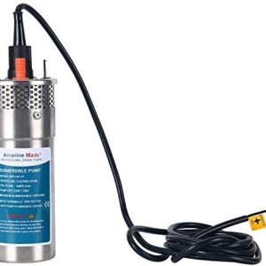 Amarine – Bomba de agua sumergible de 24 V CC para pozos profundos, 3.2 GPM 4 pulgadasenergía alternativa con batería solar de acero inoxidable, Amarine – Bomba de agua sumergible de 24 V CC para pozos profundos, 3.2 GPM 4 pulgadasenergía alternativa con batería solar de acero inoxidable,