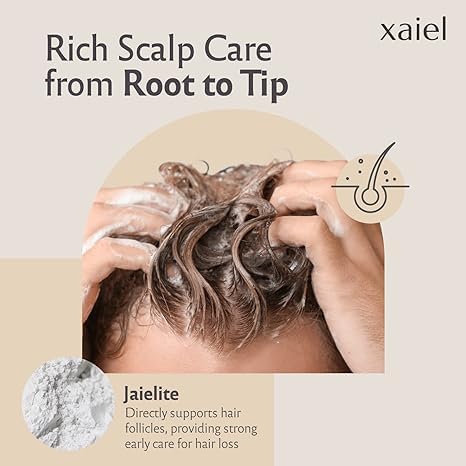 Xaiel – Acondicionador de folículo profundo  Aumenta el volumen y el brillo  Hidratante, reparador para cabello seco y dañado  Con biotina,