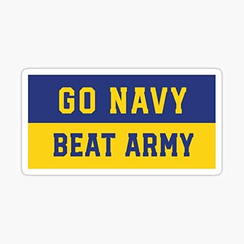 Pegatinas Go Navy Beat Army azul dorado, ropa, camisas, fundas para teléfono, equipo, taza de café y productos de Navy Love Sticker – Diseño My