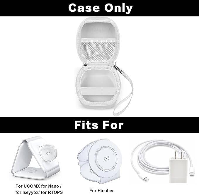 Funda compatible con UCOMX para Nanopara Hicoberpara Iseyyoxpara RTOPS Estación de carga inalámbrica 3 en 1 para Apple, cargador de viaje