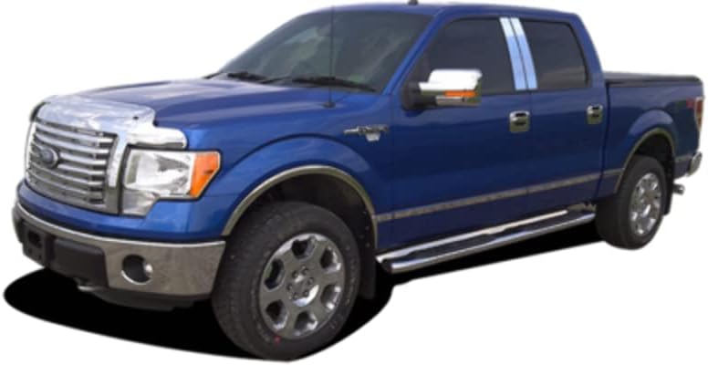 Compatible con Ford F-150 2004-2014 10 piezas de acero inoxidable basculante de panel basculante, kit inferior, 7.25 pulgadas – 7.5 pulgadas de