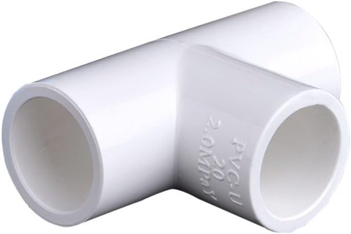 10 piezas de suministro de agua de PVC 3 adaptador de junta de tubo en T 6 puntos junta de tres vías 34 pulgadas junta de montaje de tubería de tres