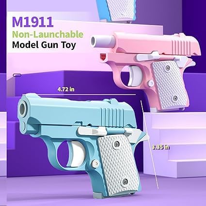 1911 – Pistola pequeña impresa en 3D, juguetes para aliviar el estrés para adultos, juguetes para aliviar el TDAH, la ansiedad, juguetes adecuados
